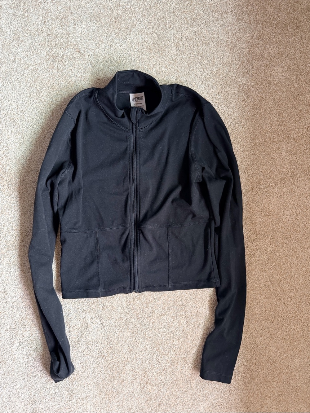 Pink-Black Full-Zip Lightweight Jacket
